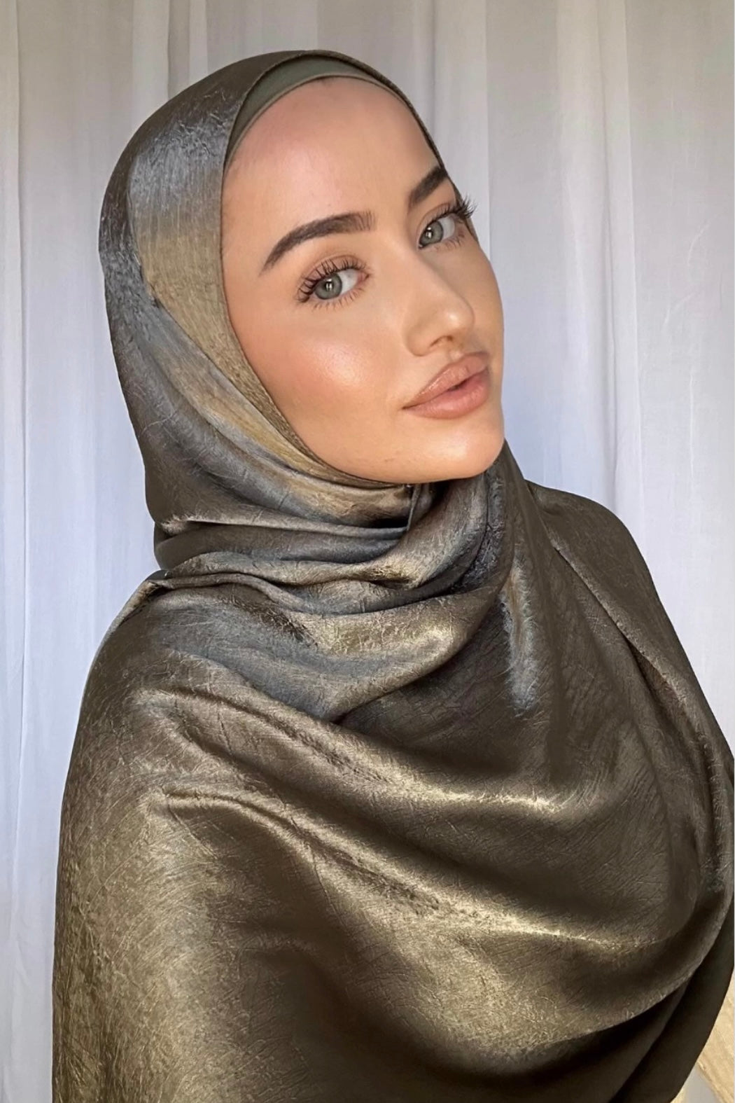 Satin Luxe Metallic Hijab