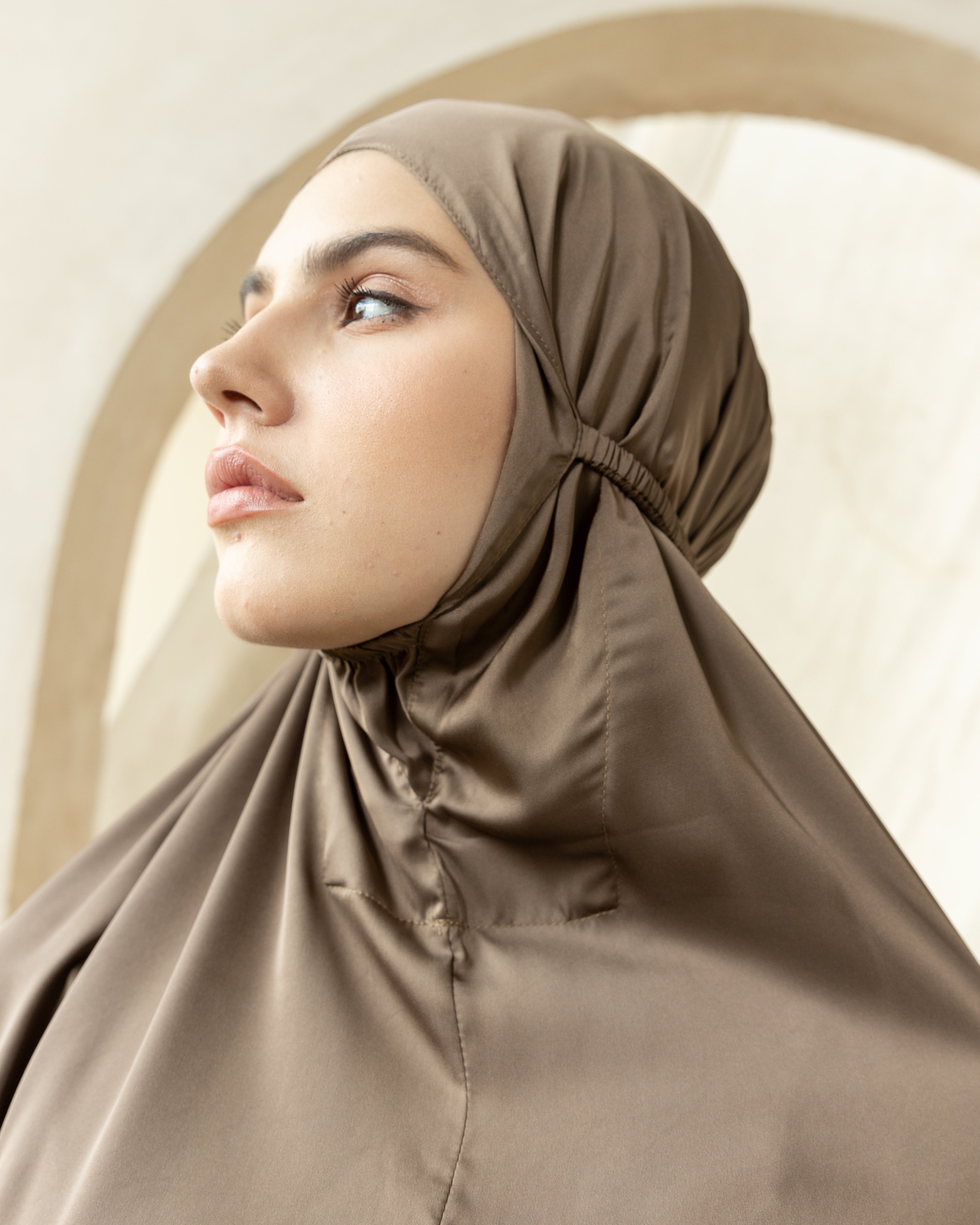 Luxury Silk Prayer Set Clothes in Espresso