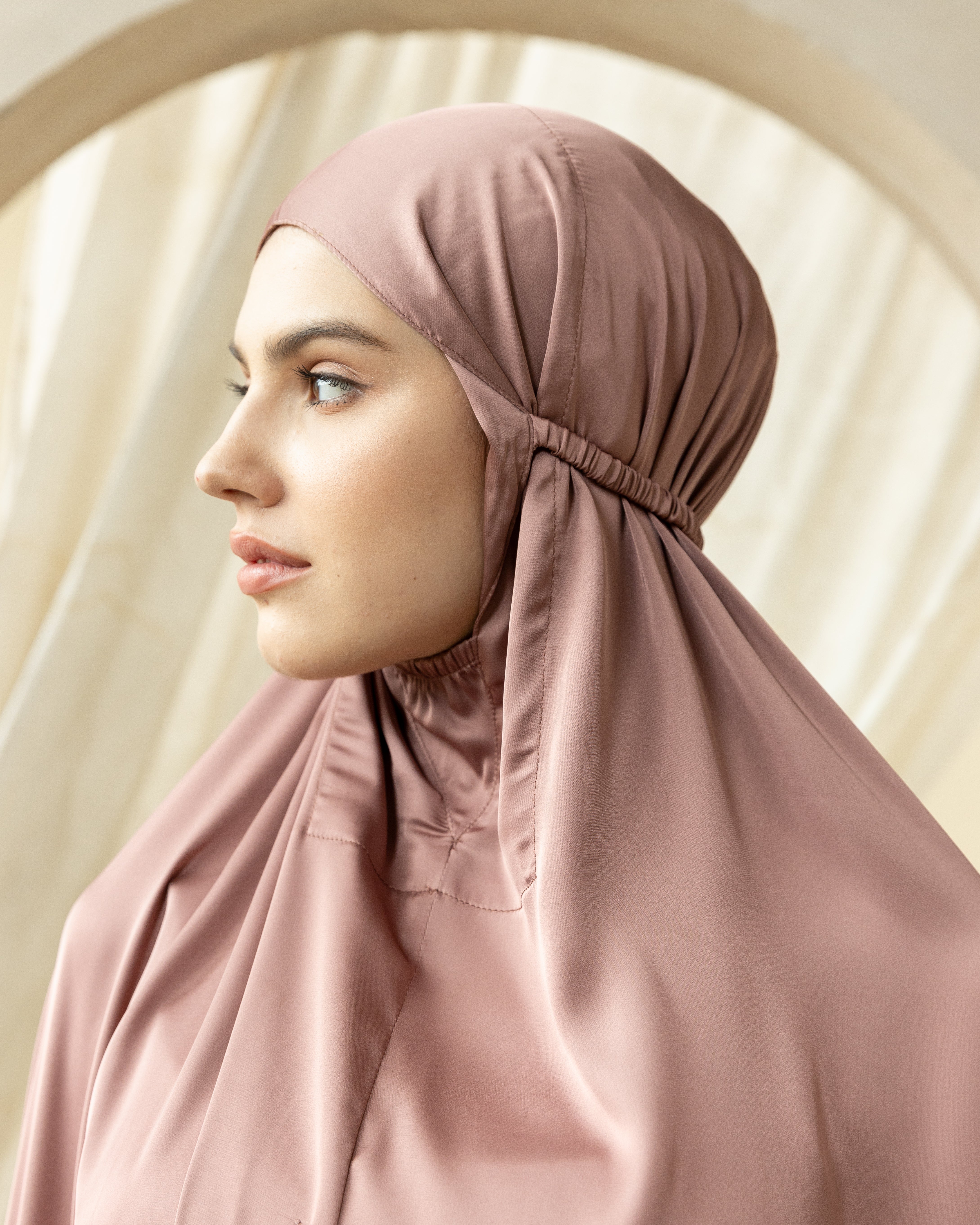 Luxury Silk Prayer Set Clothes in Rosewood