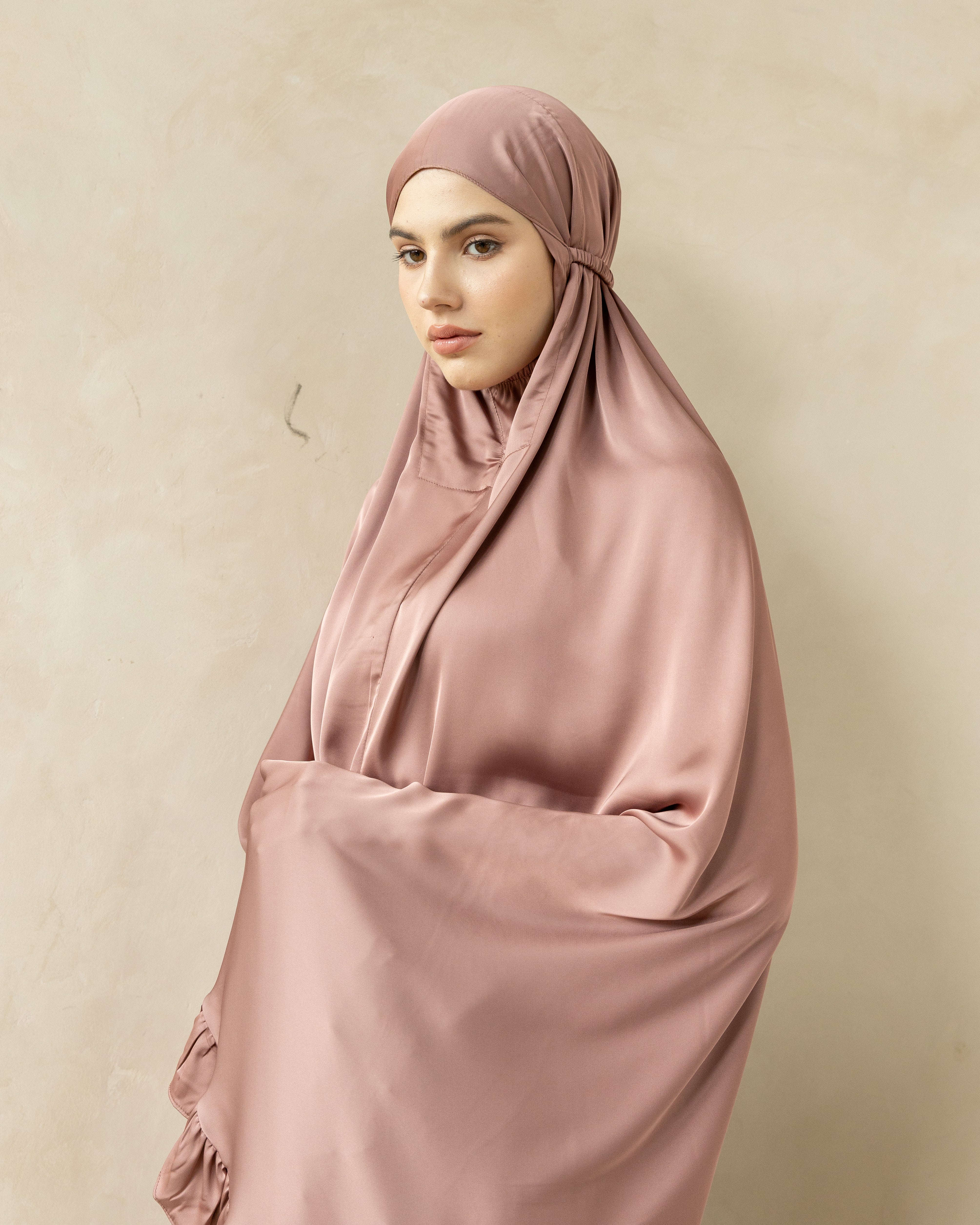 Luxury Silk Prayer Set Clothes in Rosewood
