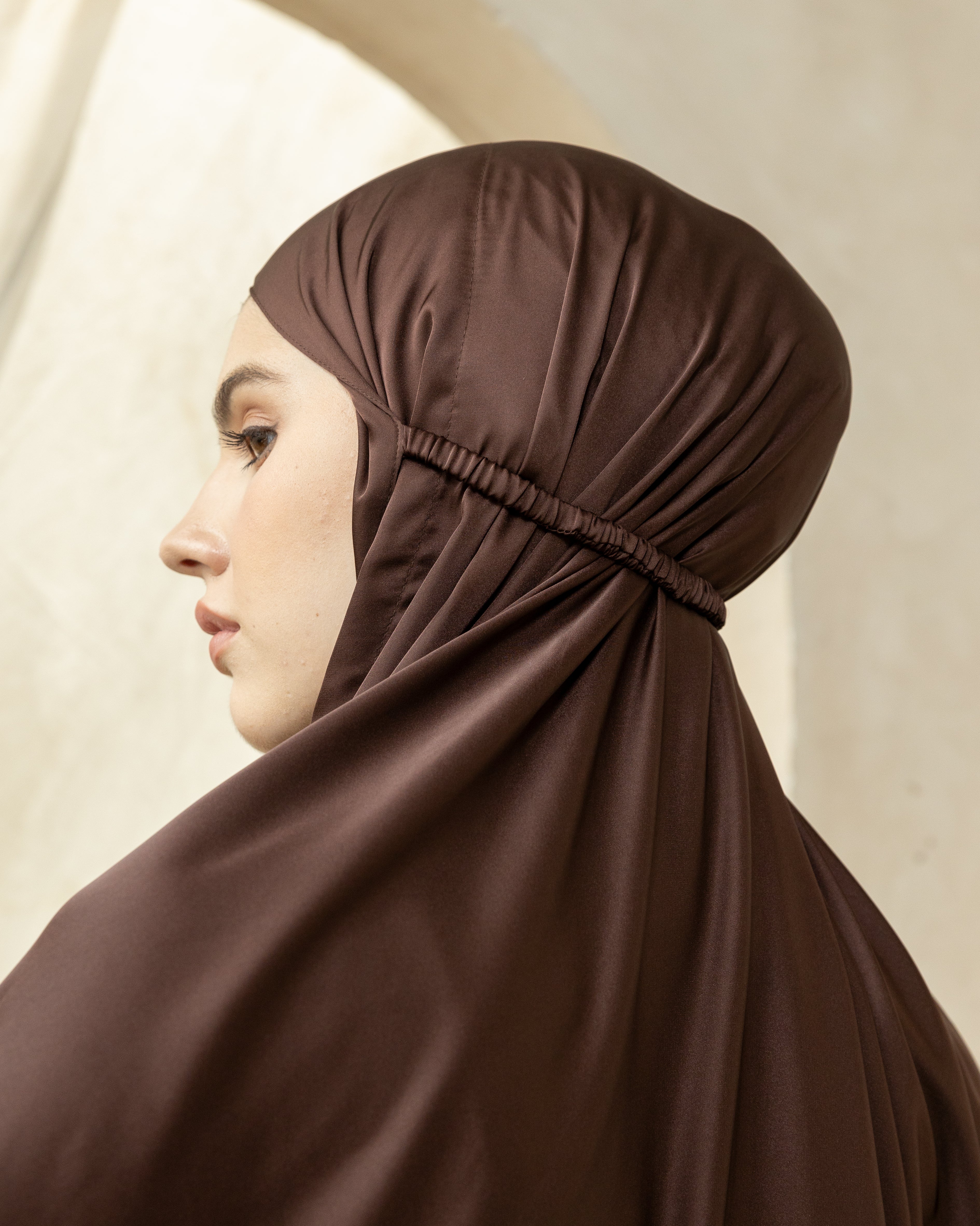 Luxury Silk Prayer Set Clothes in Coffee