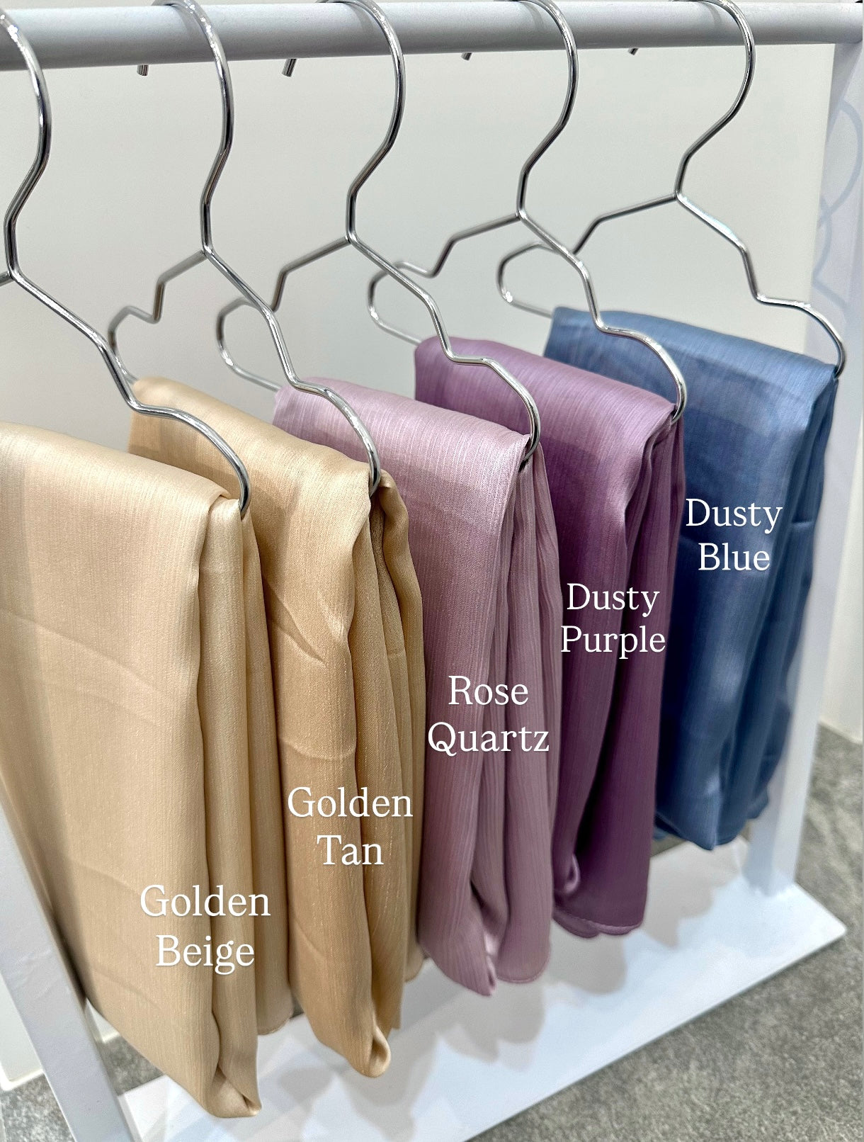 Metallic Satin Crepe Hijab