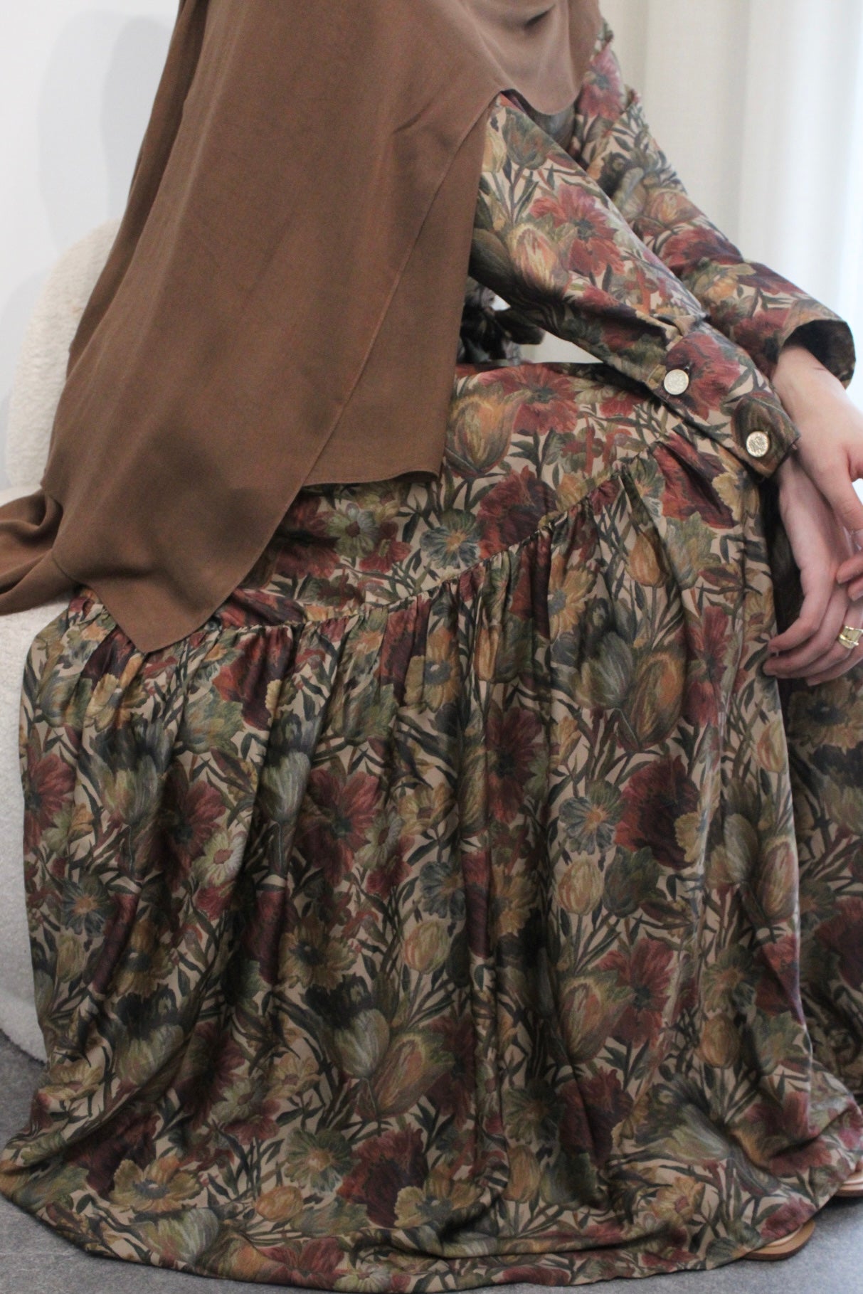 Blooming Batique Silk Maxi Dress (Limited Edition)