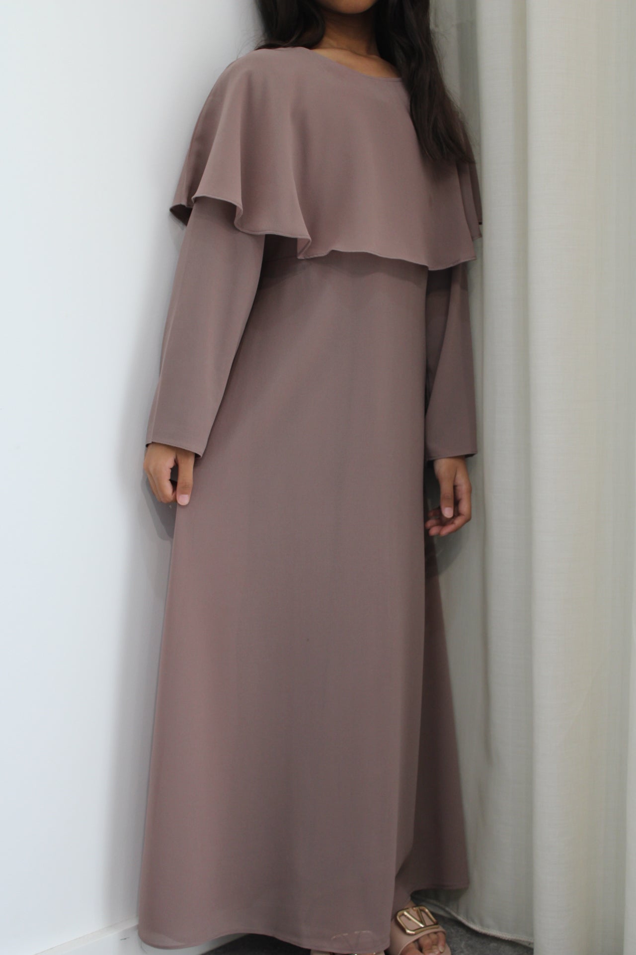 Anneliese Modest Girls Chiffon Dress set