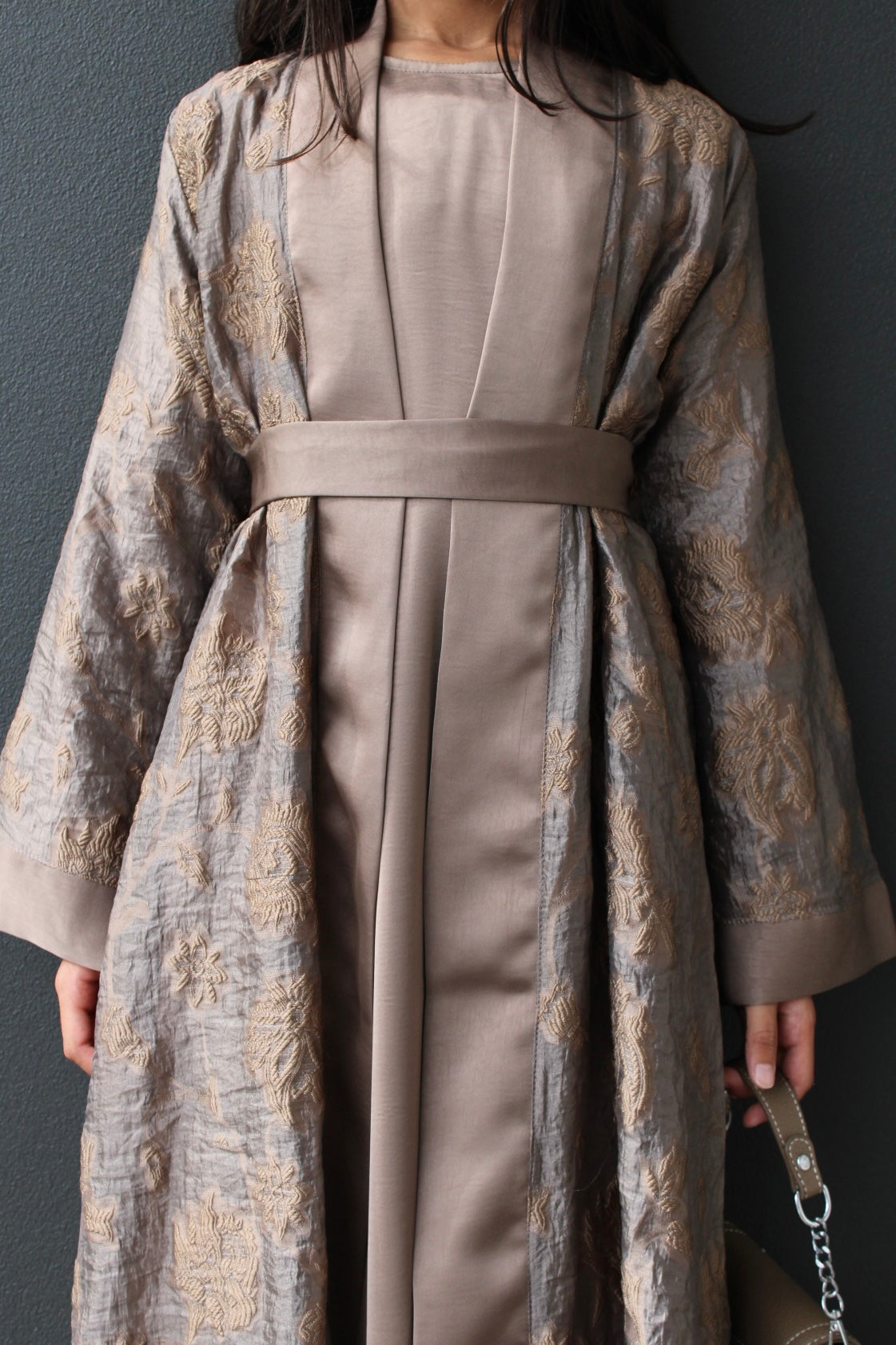 Shakila Opulence Embroidery Girls Abaya Set