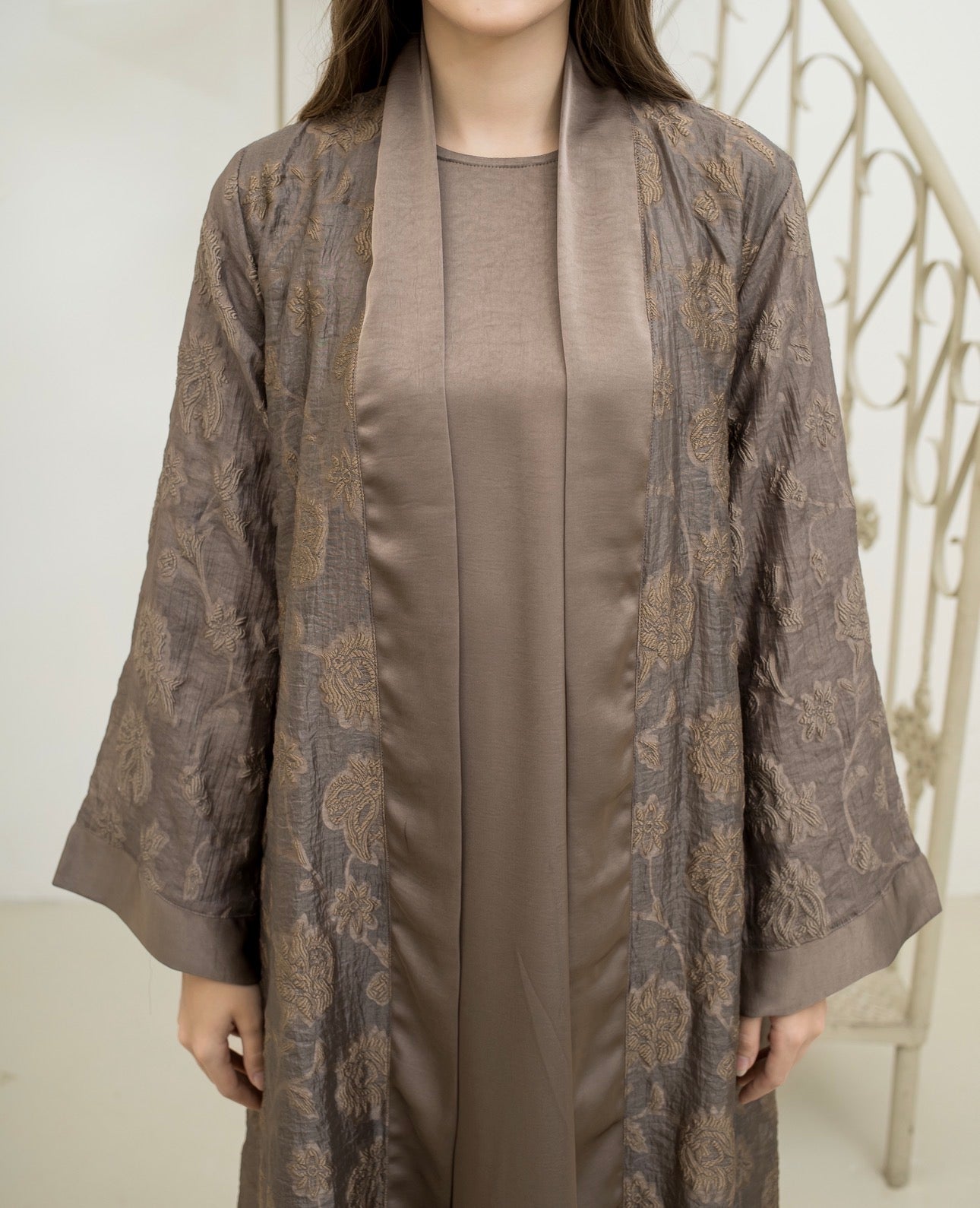 Shakila Opulence Embroidery Abaya Set