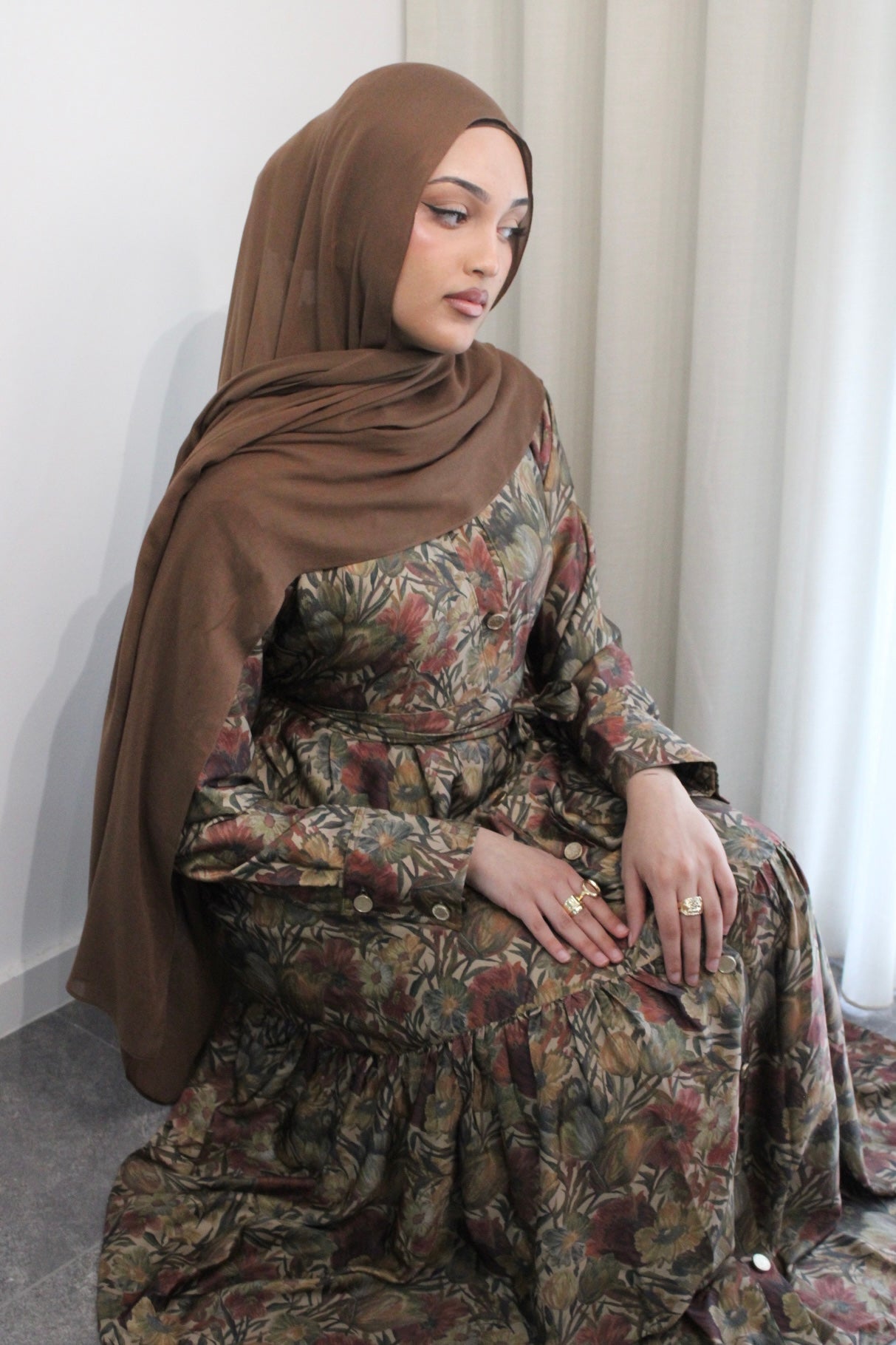 Blooming Batique Silk Maxi Dress (Limited Edition)