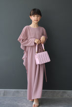 Load image into Gallery viewer, Anneliese Modest Girls Chiffon Dress set
