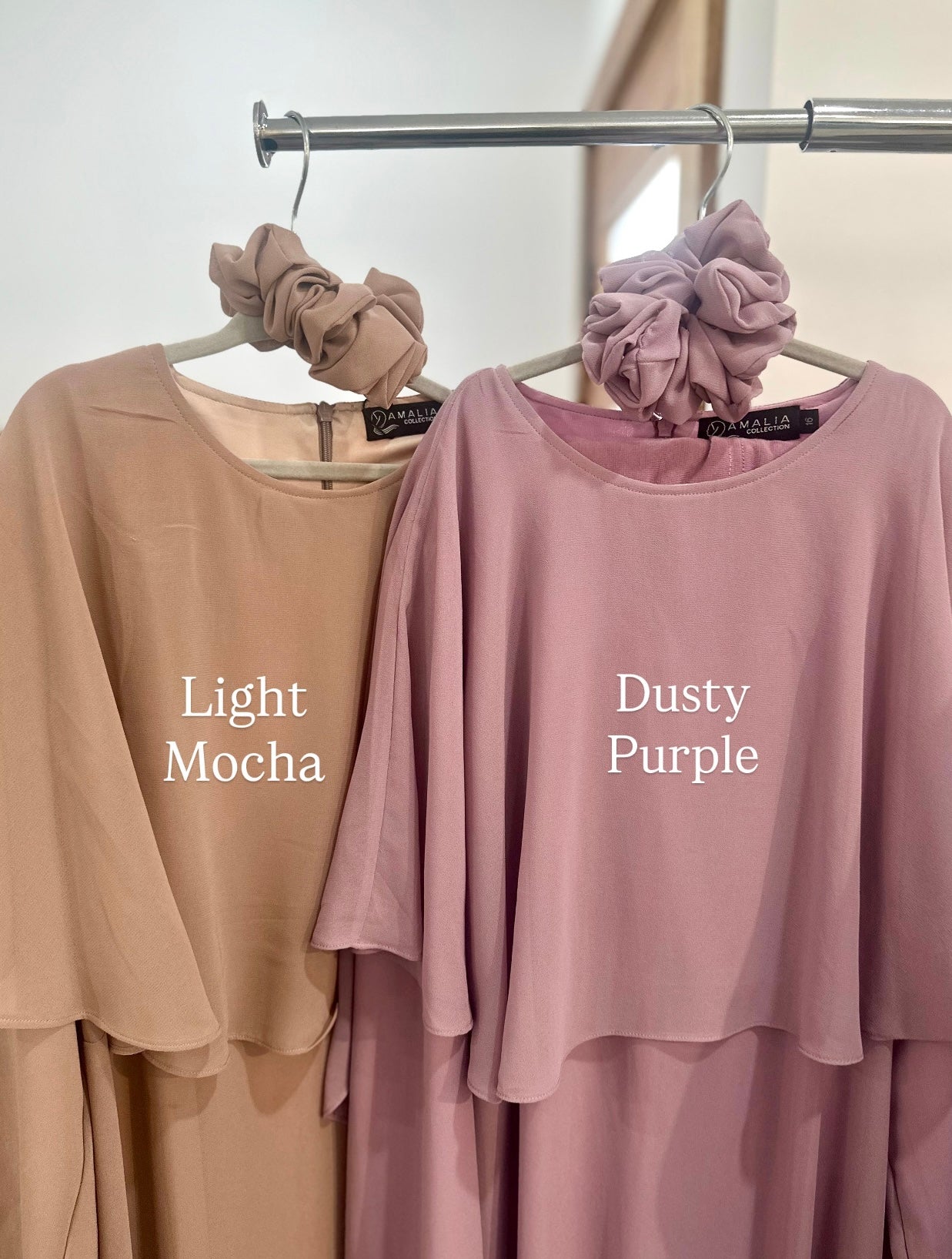 Anneliese Modest Girls Chiffon Dress set
