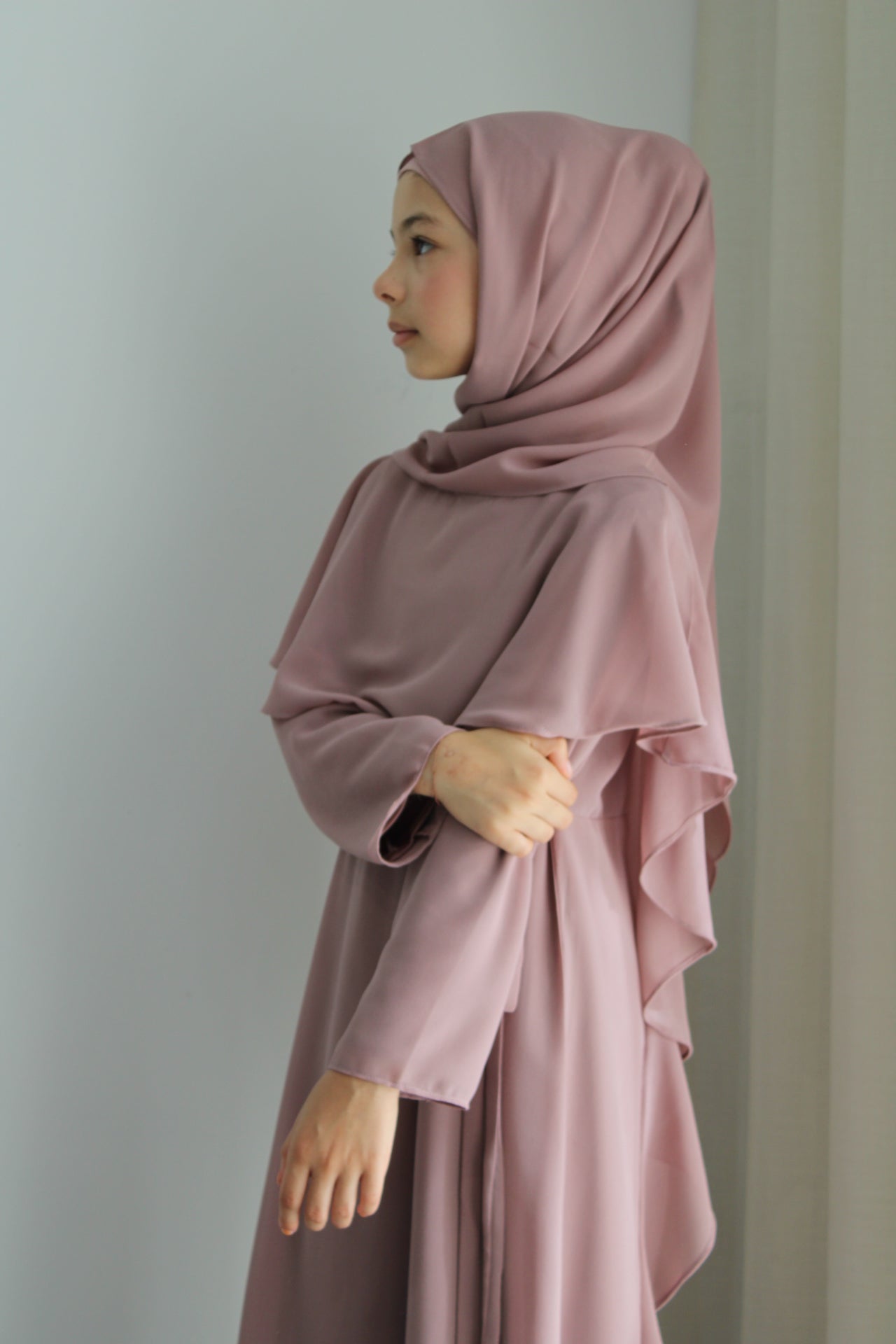 Anneliese Modest Girls Chiffon Dress set