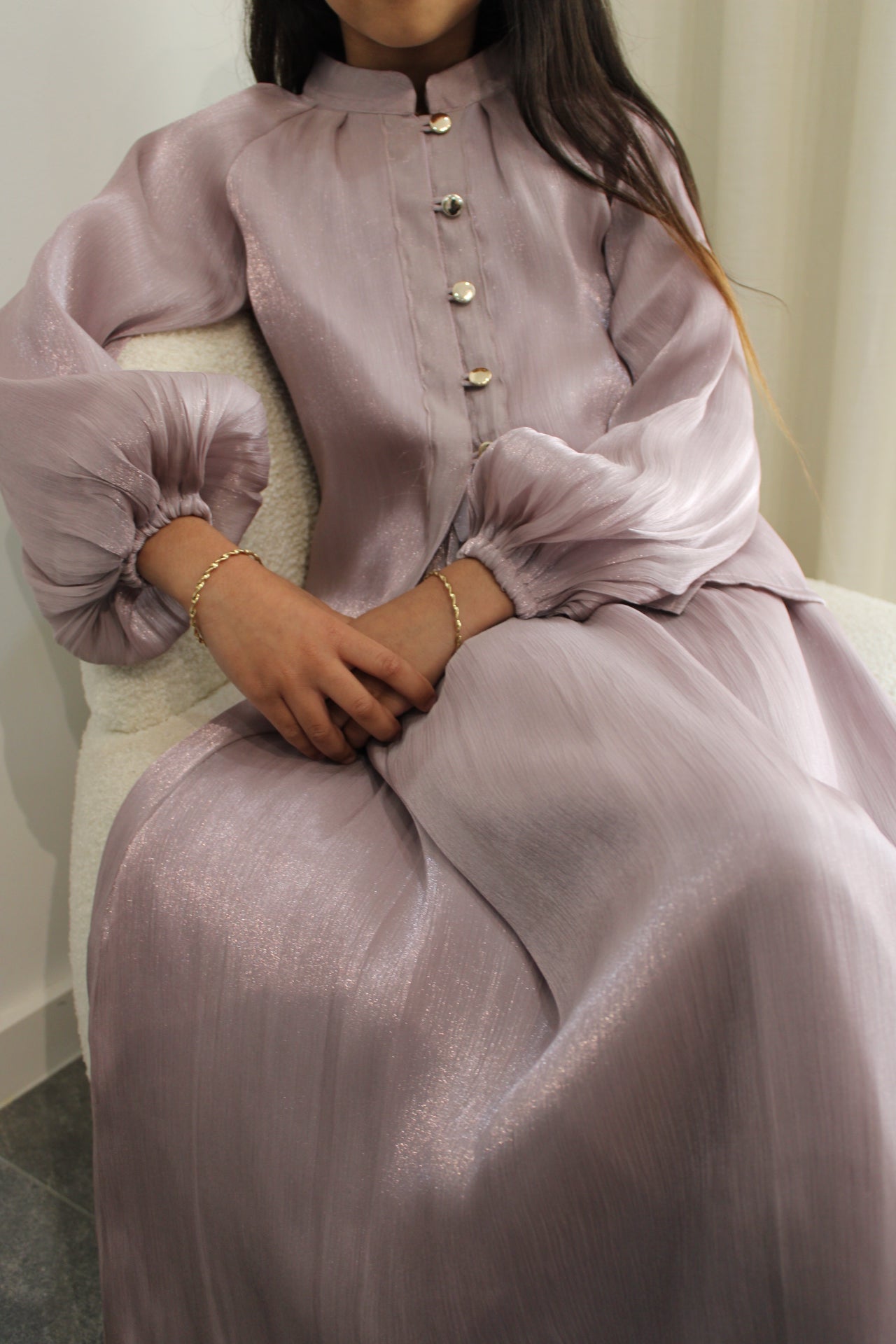 Elanoor Girls Blouse and Shimmer Skirt Set