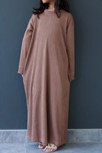 Load image into Gallery viewer, Sofia Staple Ribbed Maxi Girls Dress
