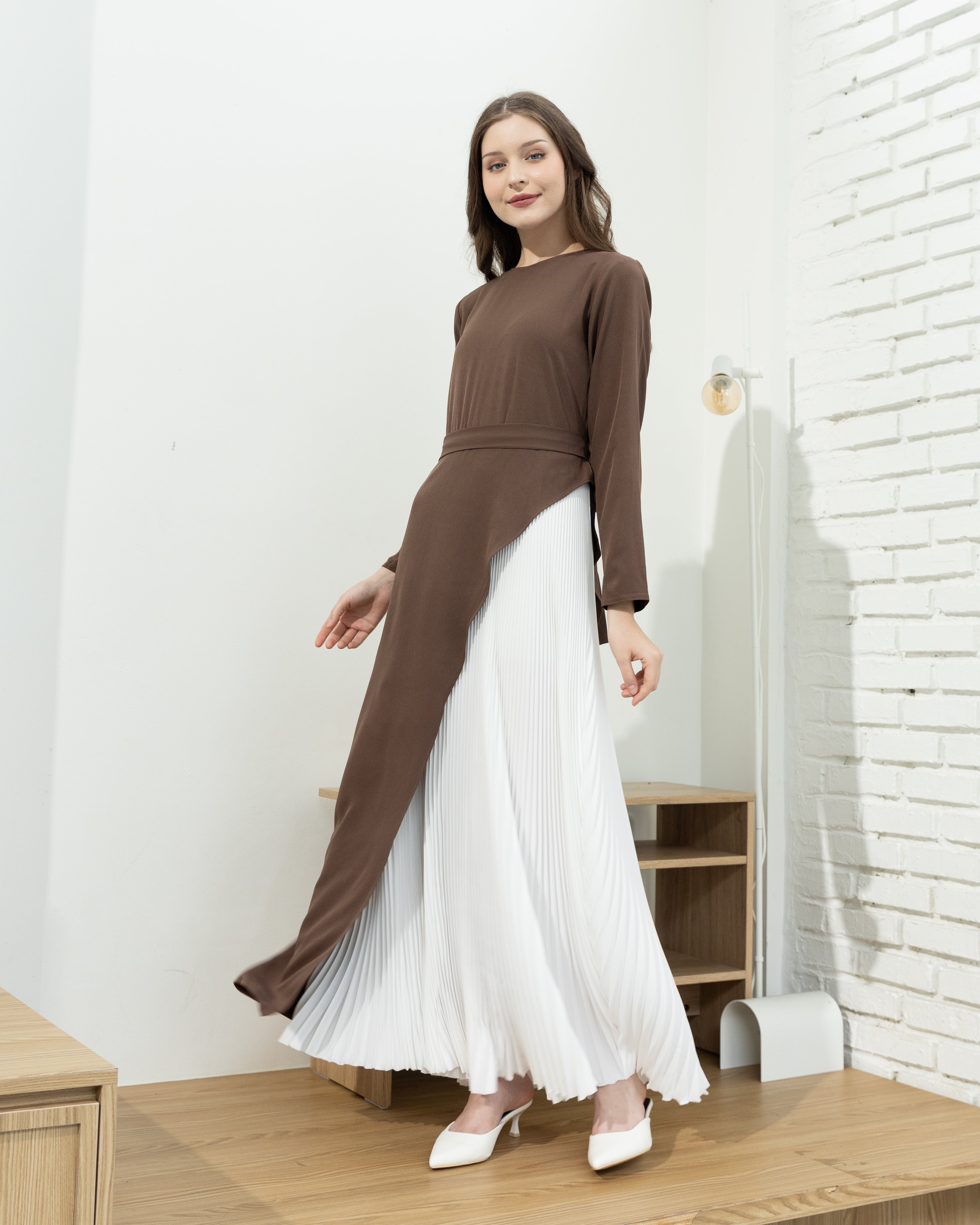 Malika Maxi Pleated Dress