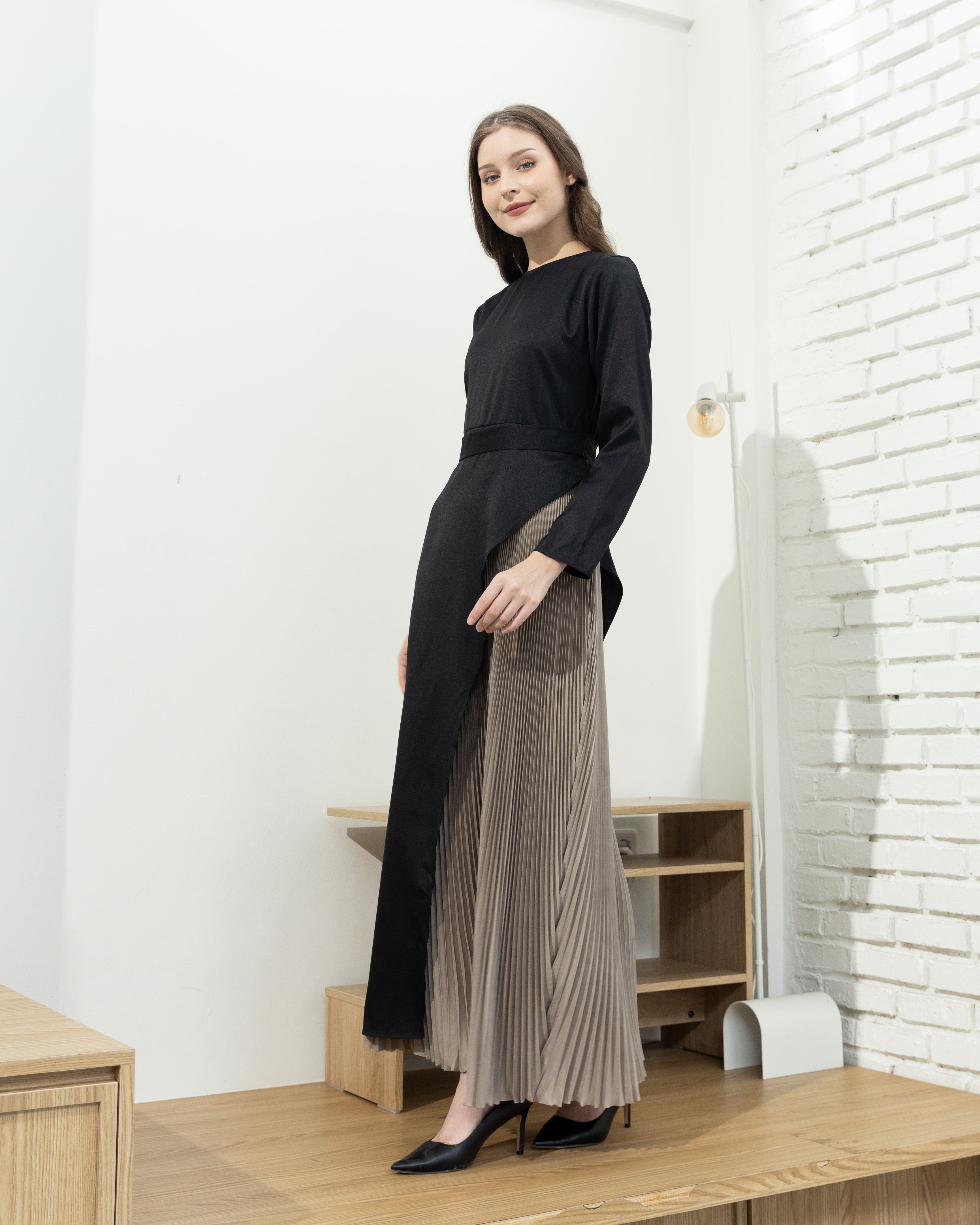 Malika Maxi Pleated Dress