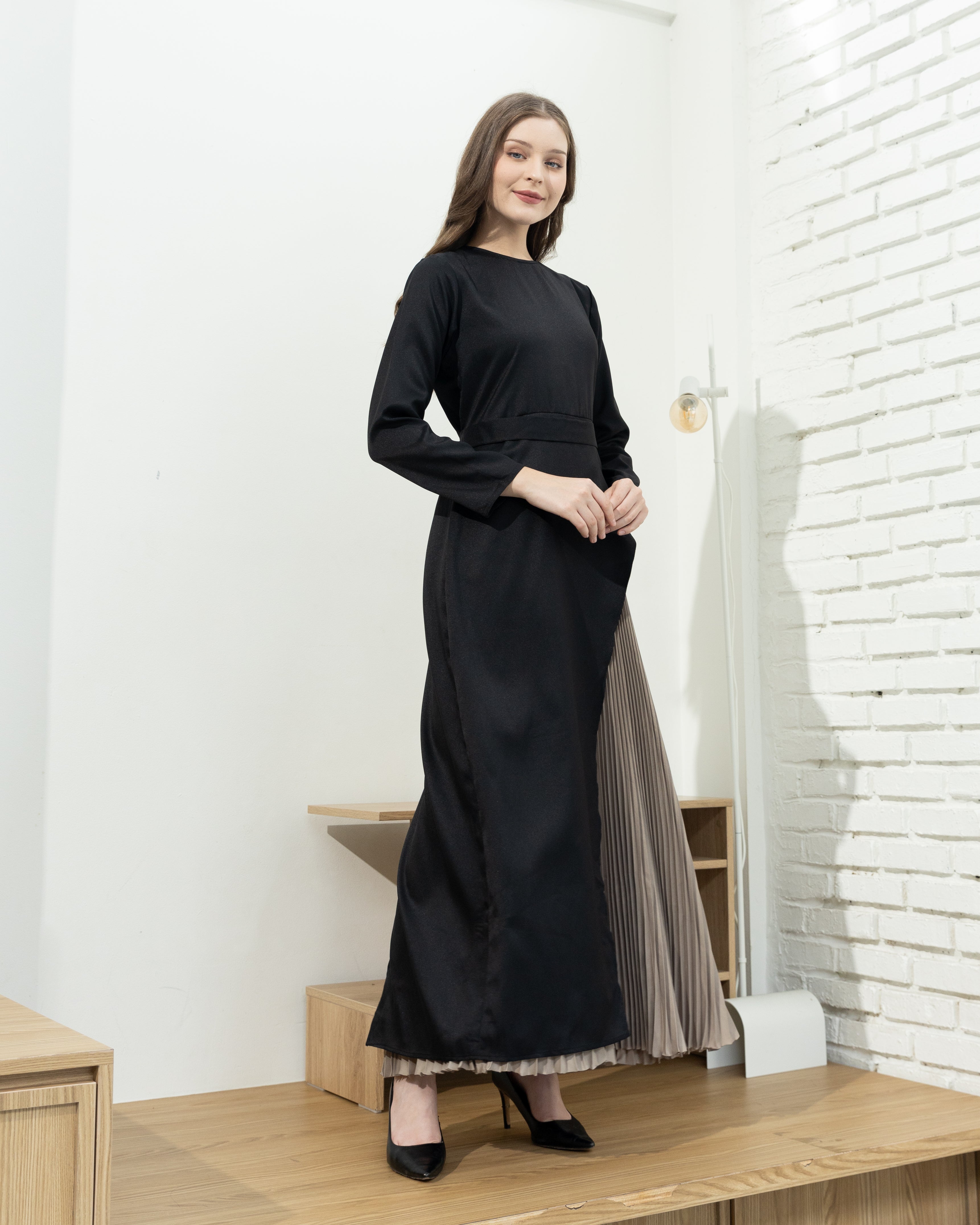 Malika Maxi Pleated Dress