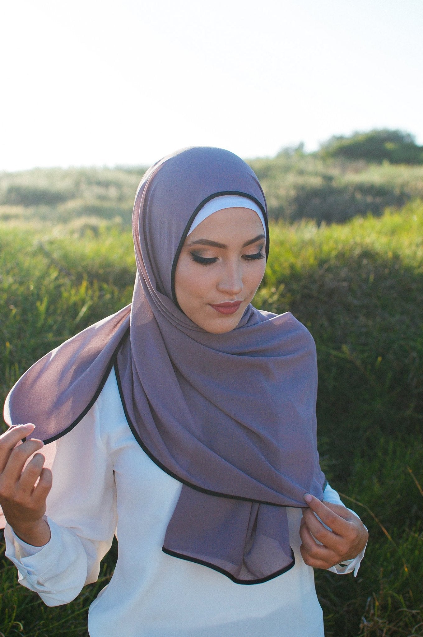 Chiffon Bordered Hijab