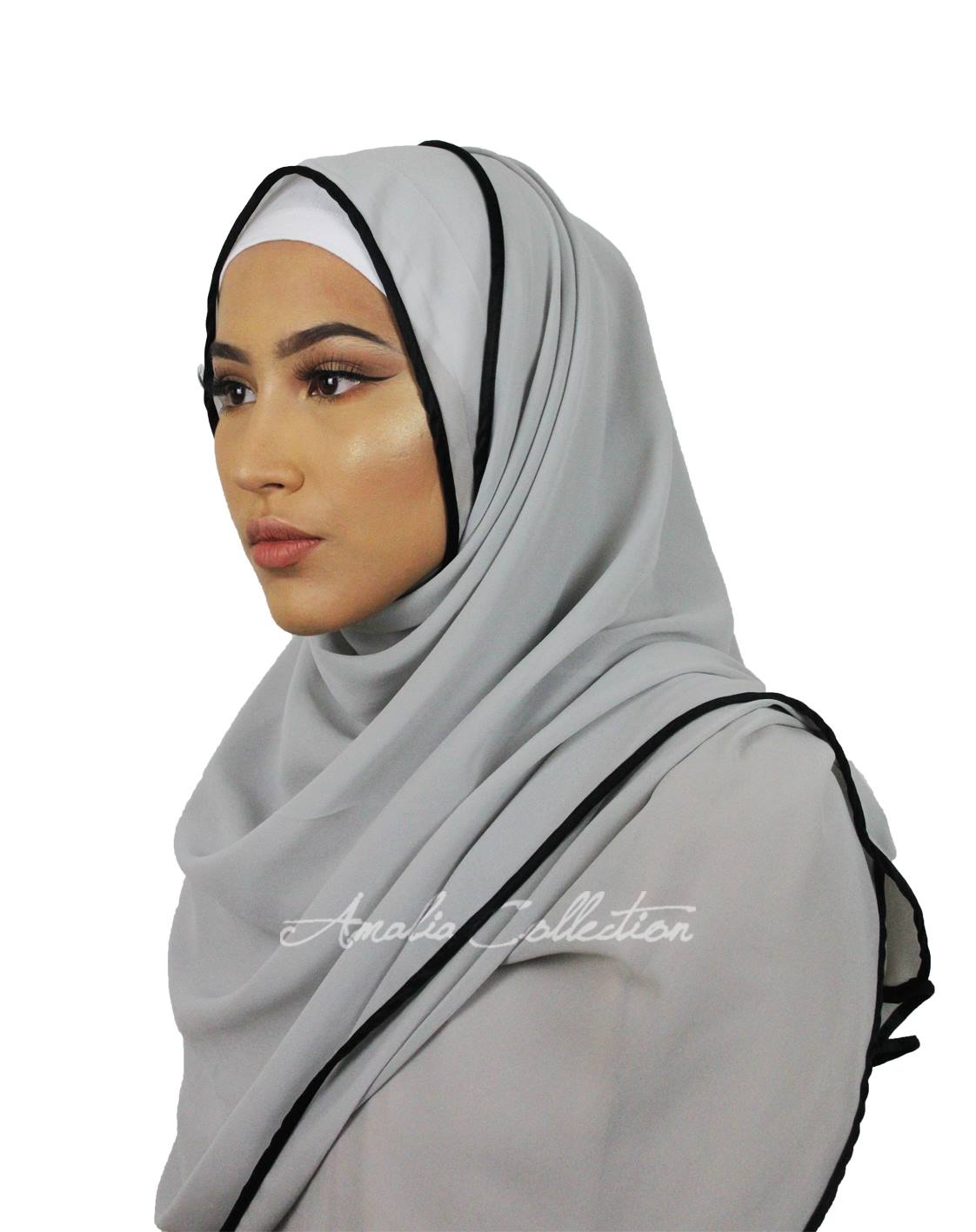 Chiffon Bordered Hijab