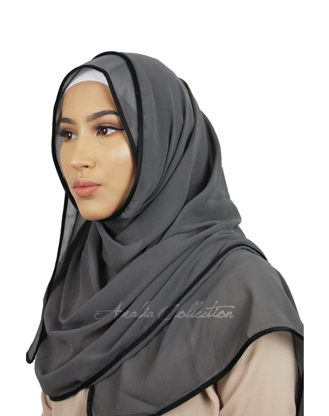 Chiffon Bordered Hijab