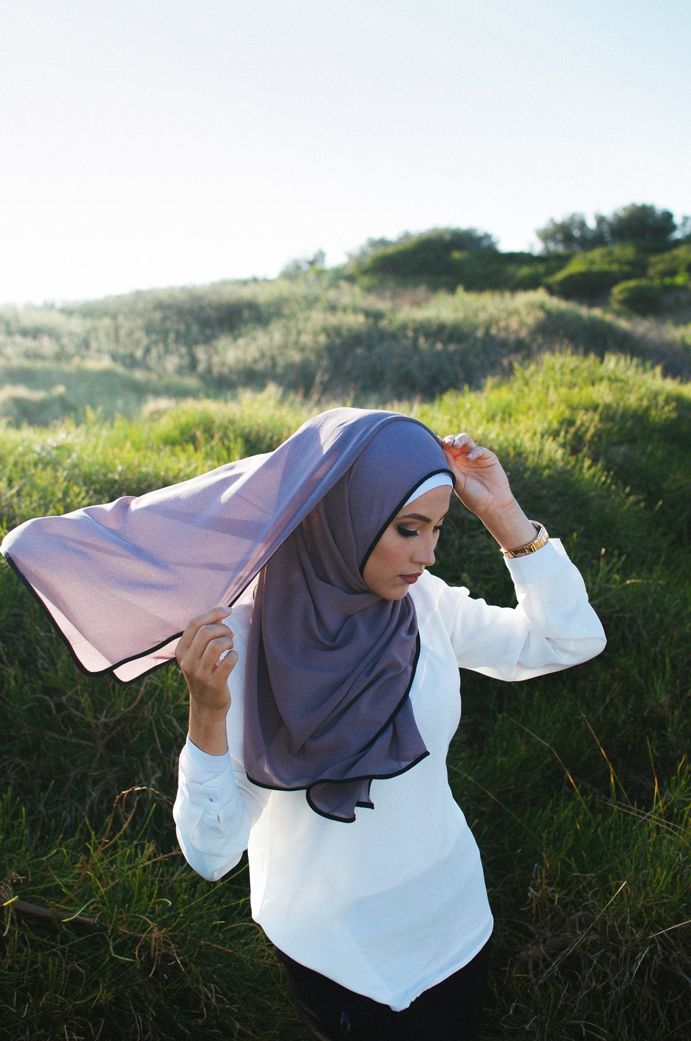 Chiffon Bordered Hijab