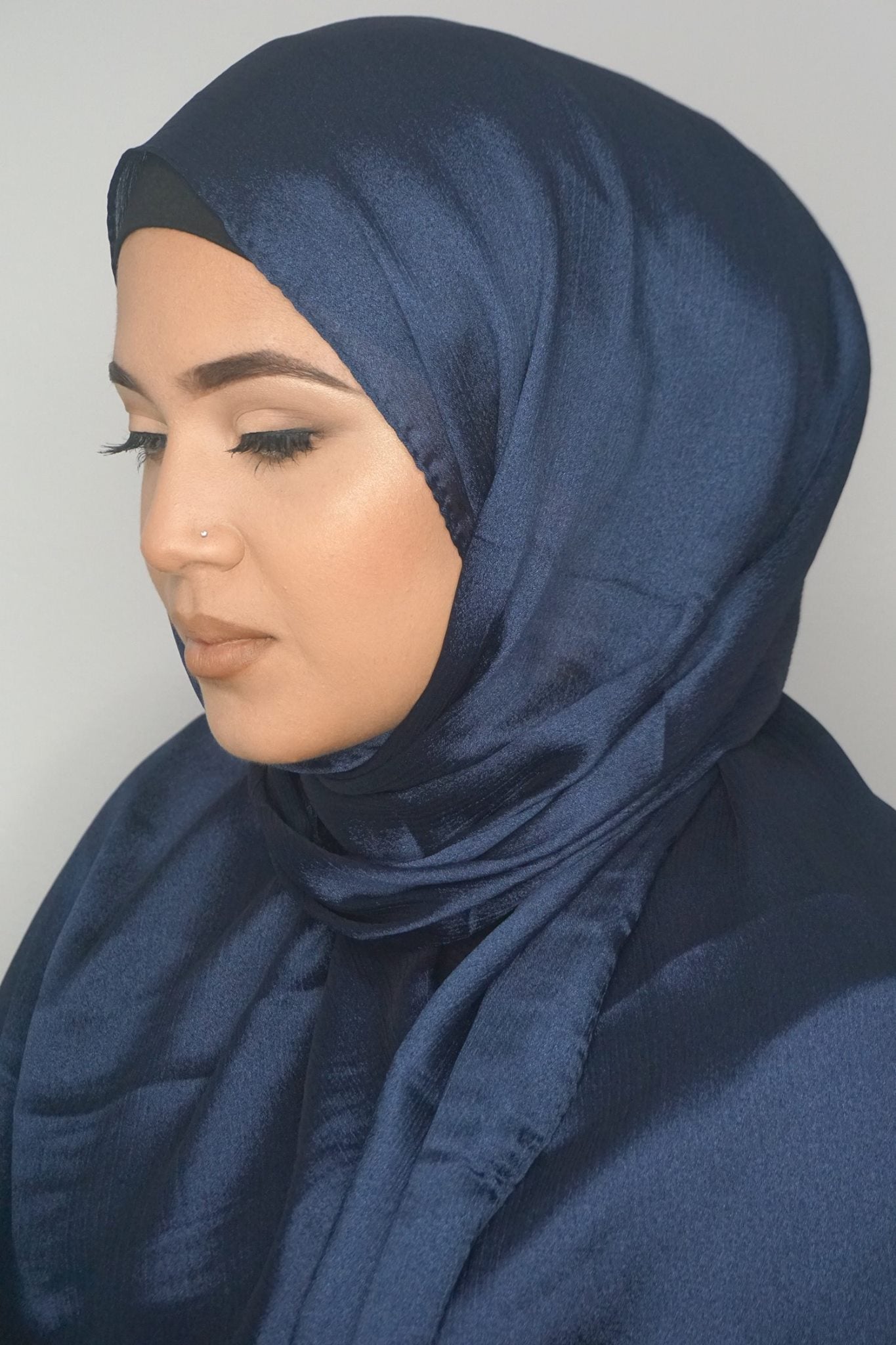 Metallic Satin Crepe Hijab
