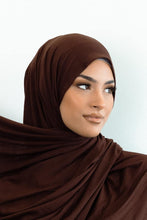 Load image into Gallery viewer, cocoa brown jersey hijab
