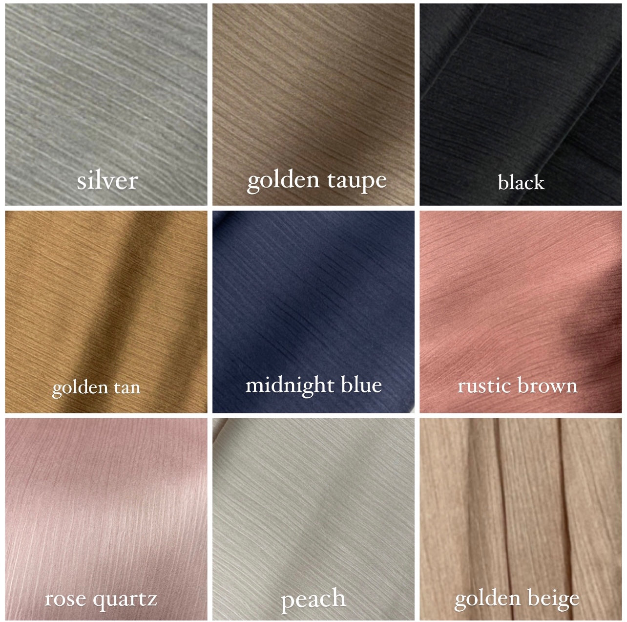 Metallic Satin Crepe Hijab