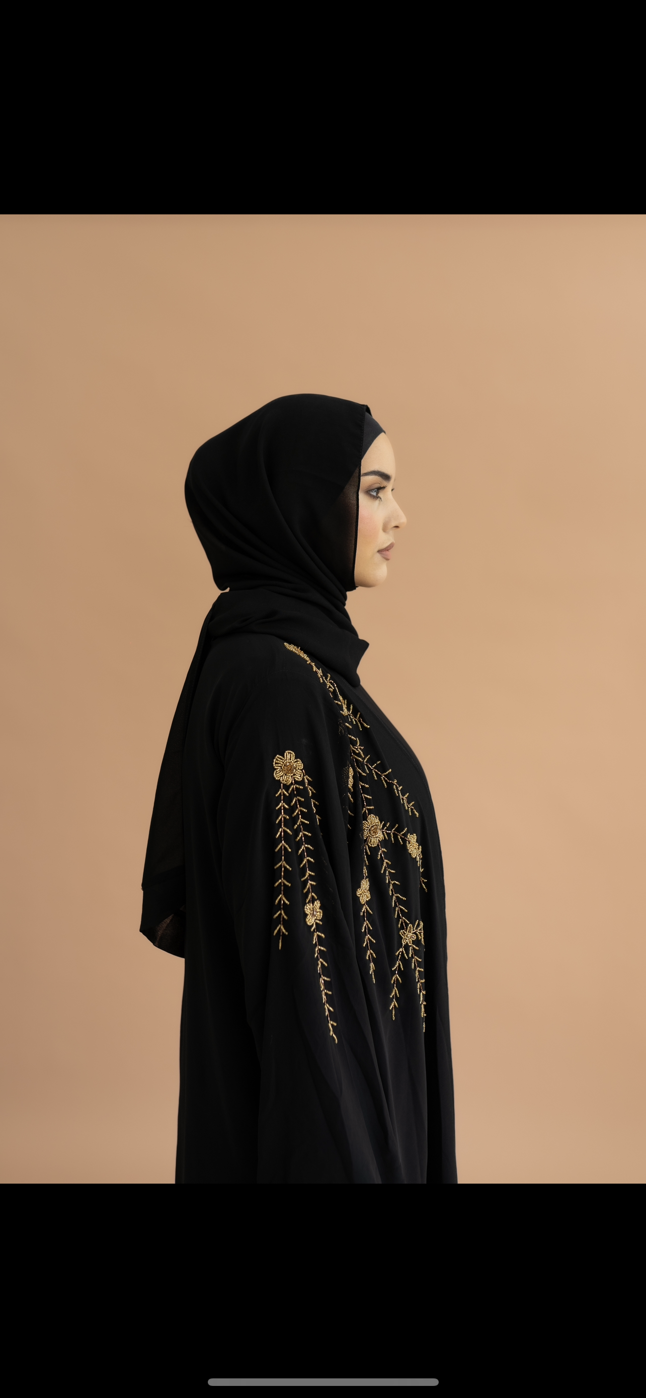 Amira Gold Glam Abaya