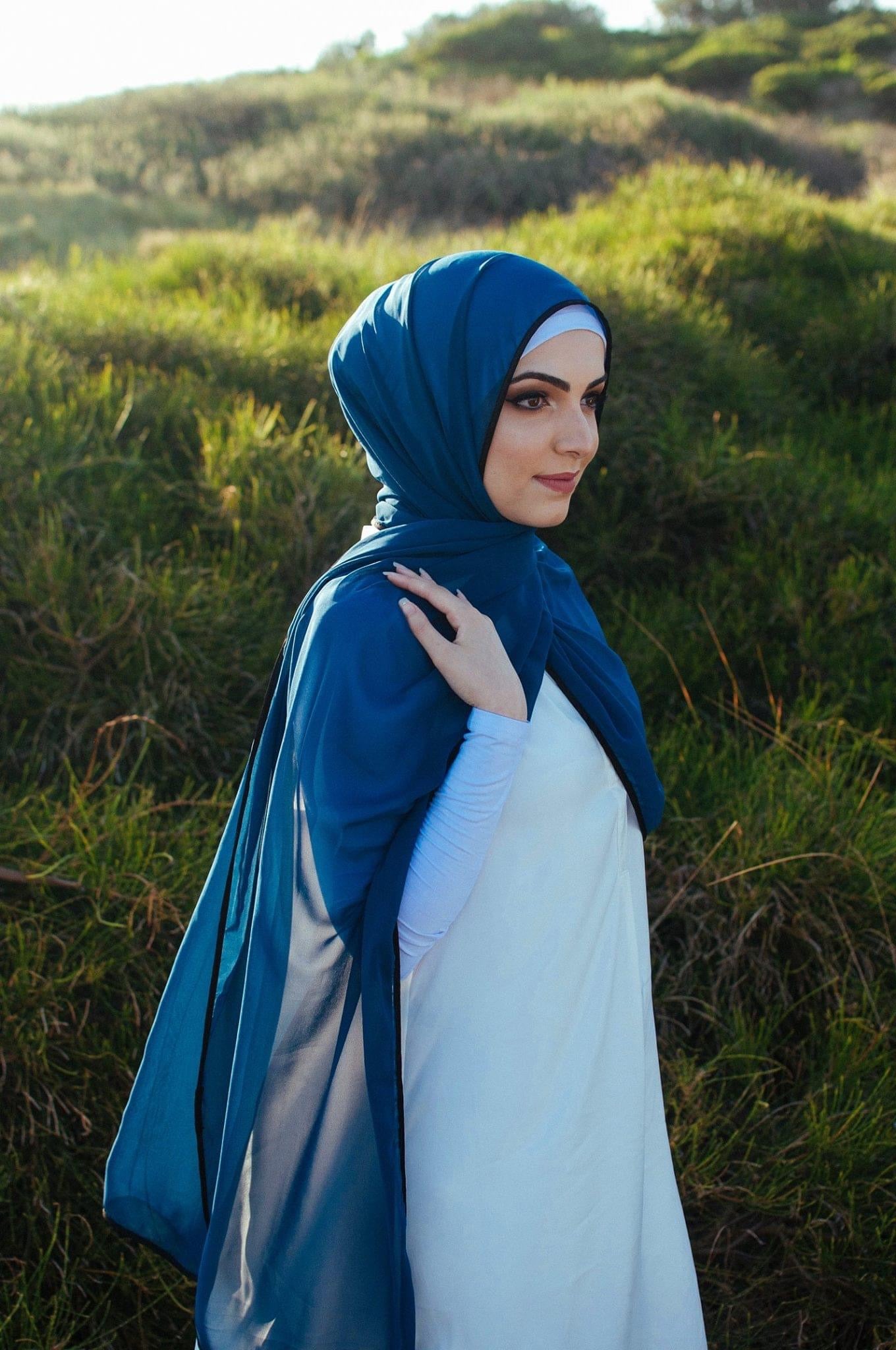 Chiffon Bordered Hijab