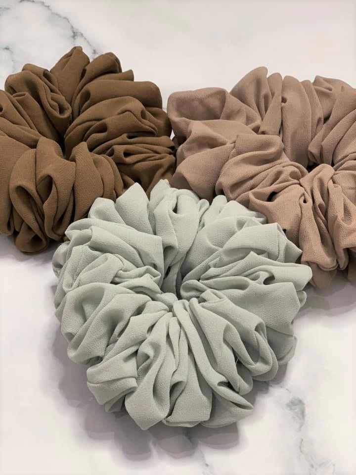 Chiffon Ruffle Scrunchie