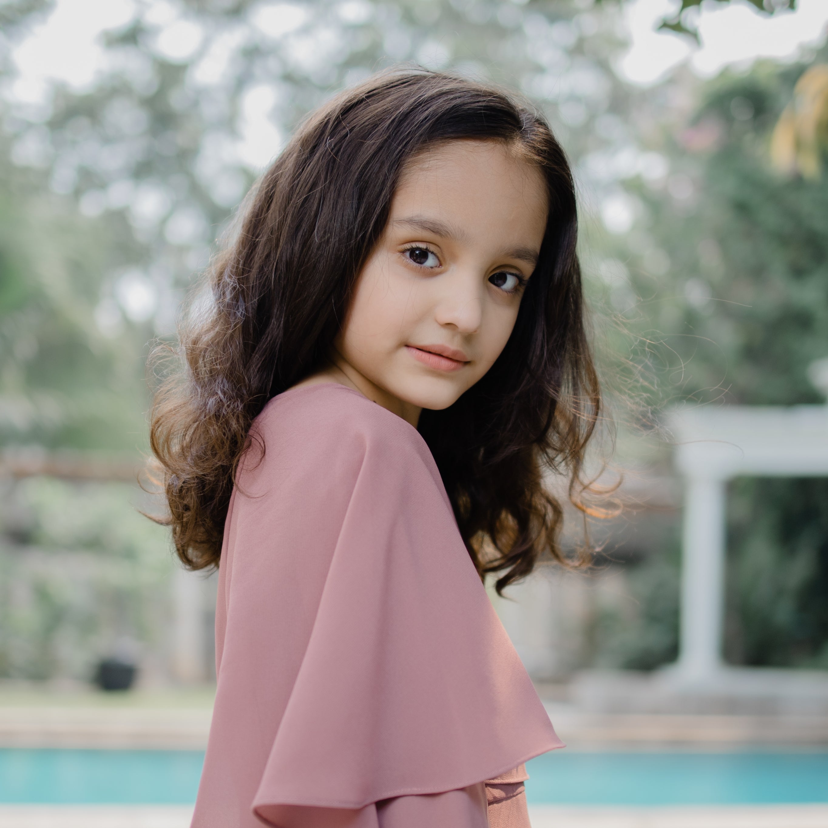 Anneliese Modest Girls Chiffon Dress set